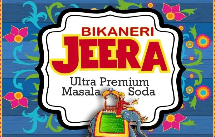 Bikaneri Jeera ultra premium masala soda label